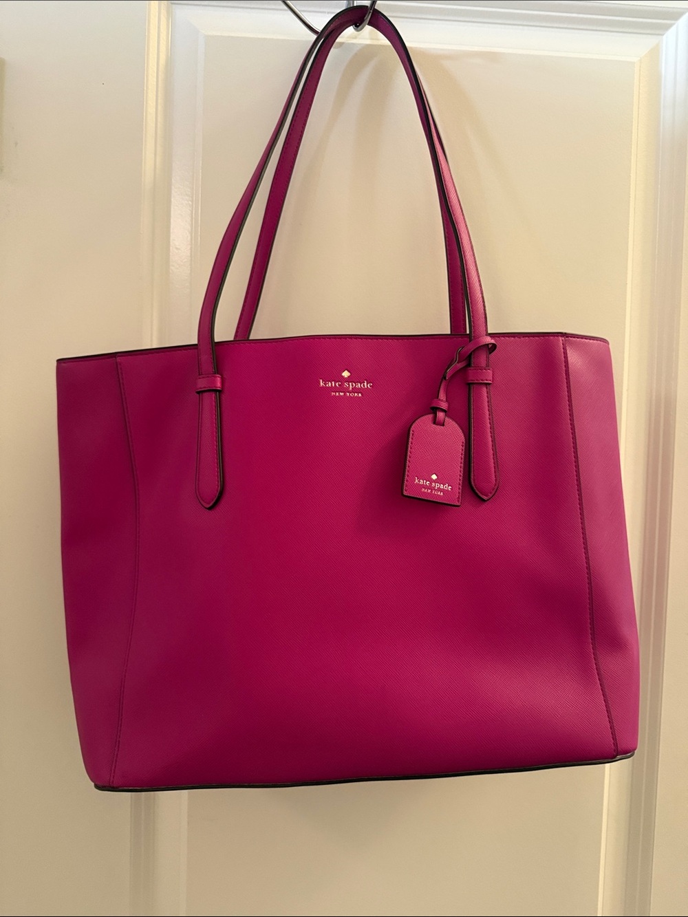 kate spade Magenta Leather Tote Bag